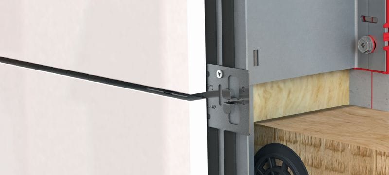 Consolă FOX VI L Consolă versatilă de perete pentru instalarea structurilor secundare de fațade Rainscreen Aplicații 1