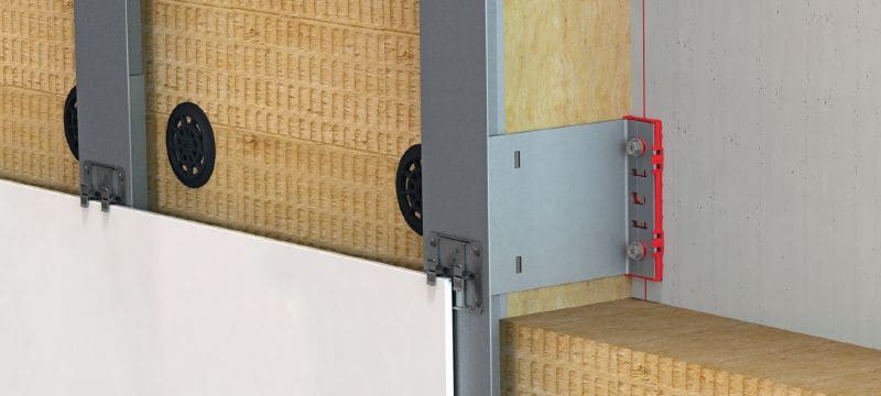Consolă FOX VI L Consolă versatilă de perete pentru instalarea structurilor secundare de fațade Rainscreen Aplicații 1