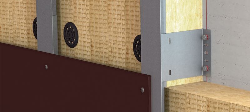 Consolă FOX V L Consolă versatilă de perete pentru instalarea structurilor secundare de fațade Rainscreen Aplicații 1