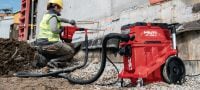 Extractor de praf din clasa L VC 40L-X Aspirator puternic cu recipient de mare capacitate și mâner de împingere, care se atașează la unelte electrice pentru operațiuni de curățare pe șantier (în condiții umede și uscate), rezervor de 30 l Aplicații 1