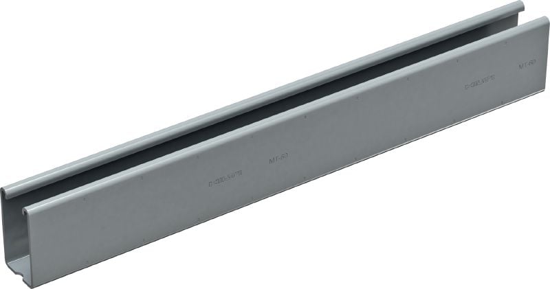Profil tip C MT-60 OC Profil tip C pentru sarcini medii pentru utilizare cu componentele MT-FL/MT-TL în medii exterioare