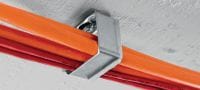 Clemă metalică pentru cabluri X-ECH-FE MX Clemă metalică pentru mănunchi de cabluri, pentru utilizare cu cuie pe bandă sau ancore în aplicațiile de montare pe tavane sau pereți Aplicații 5