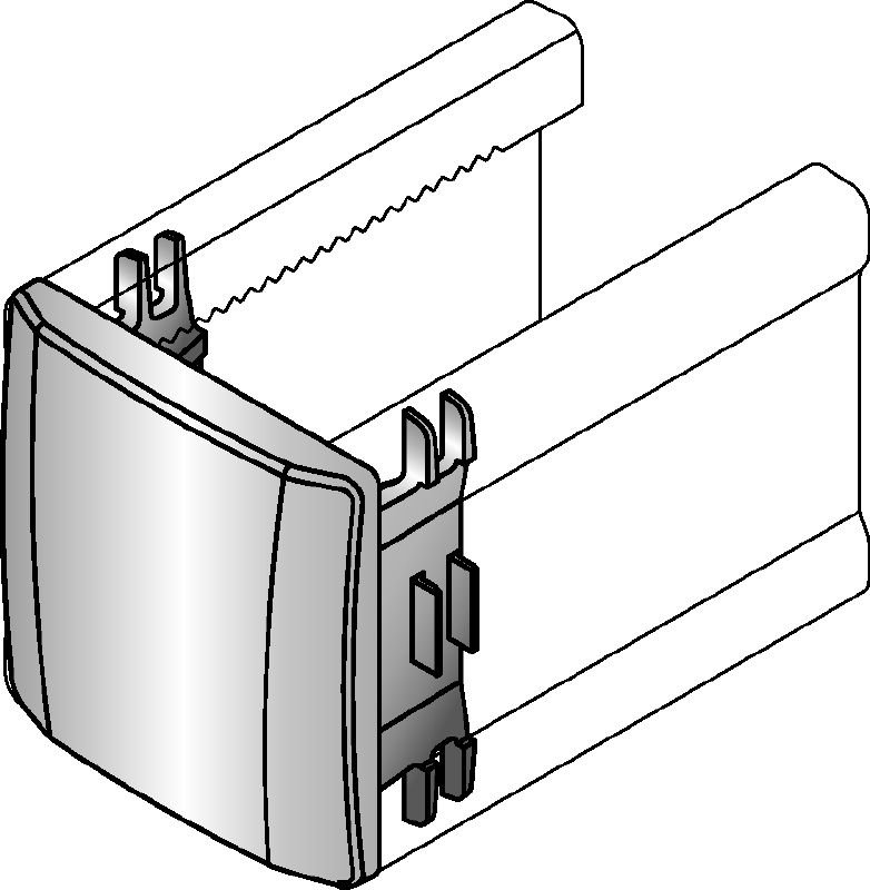 Capac profil MM-E Capac profil pentru acoperirea capetelor profilelor MM Hilti pentru montanți