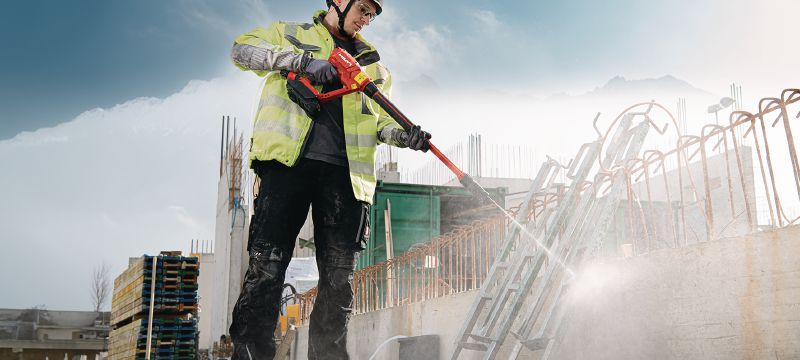Aparat de curățare cu presiune PC 2-22 pe acumulator Aparat de curățare portabil cu presiune de lucru de 40 de bari (580 PSI), pentru operațiuni de curățare ușoară pe șantier (platforma de acumulatori Nuron) Aplicații 1