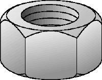 Piuliță hexagonală galvanizată grad 8 DIN 934 Piuliță hexagonală galvanizată grad 8, care corespunde cu DIN 934