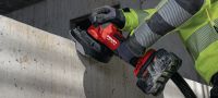 Șlefuitor pe acumulator pentru beton DGH 130-22 Șlefuitor pe acumulator pentru beton, cu motor fără perii, pentru șlefuirea rosturilor din beton și finisarea suprafețelor (platforma pe acumulator Nuron) Aplicații 2