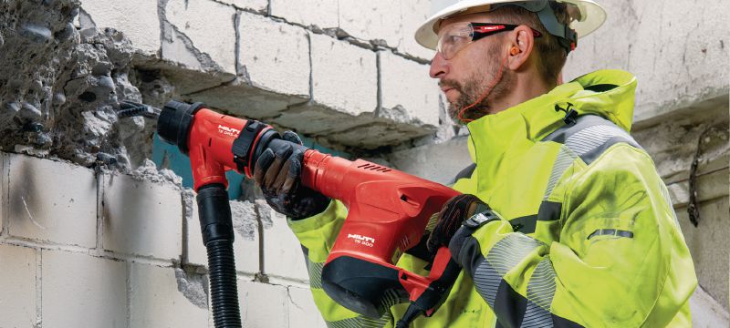 Demolator ușor TE 500 SDS-Max Ciocan demolator SDS Max (TE-Y) rezistent pentru lucrări ușoare de dăltuire în beton și zidărie Aplicații 1