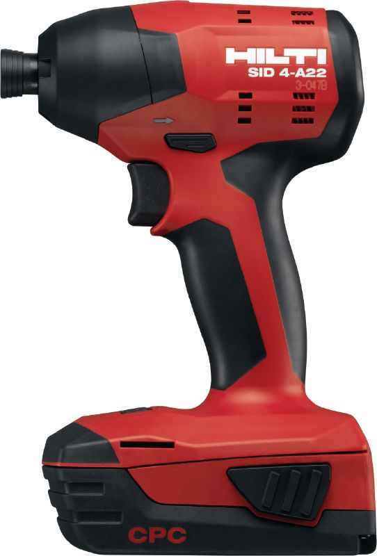 Șurubelnițe pe acumulator cu impact tangențial SID 4-A22 Șurubelniță cu impact din clasa compactă, pe acumulator de 22 V și mandrină cu clic hexagonală 1/4 pentru sarcini medii