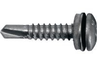 Șuruburi autoforante pentru metal S-MD 33 PS Șurub autoforant cu cap ciocan (oțel inoxidabil A2) cu șaibă de 12 mm pentru fixări metal pe metal de grosime medie (până la 5,5 mm)