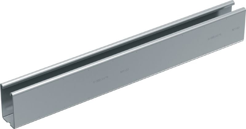 Profil tip C MT-60 Profil tip C pentru sarcini medii pentru utilizare cu componentele MT-FL/MT-TL în medii interioare