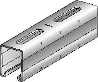 Profil MQ-52-F Conector MQ pentru montant, zincat la cald (HDG), cu înălțimea de 52 mm, pentru aplicații cu sarcini medii/mari