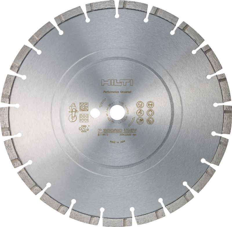 Disc diamantat universal P Disc diamantat pentru tăiere în diverse materiale de bază