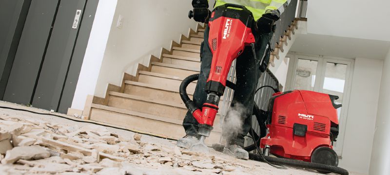 Ciocan pneumatic electric TE 2000-AVR Ciocan demolator TE-S puternic și extrem de ușor, pentru beton și lucrări de demolare Aplicații 1