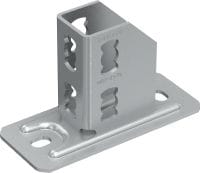 Talpă pentru profil MQP-21-72 Talpă pentru profil galvanizată pentru fixarea profilelor MQ pe beton