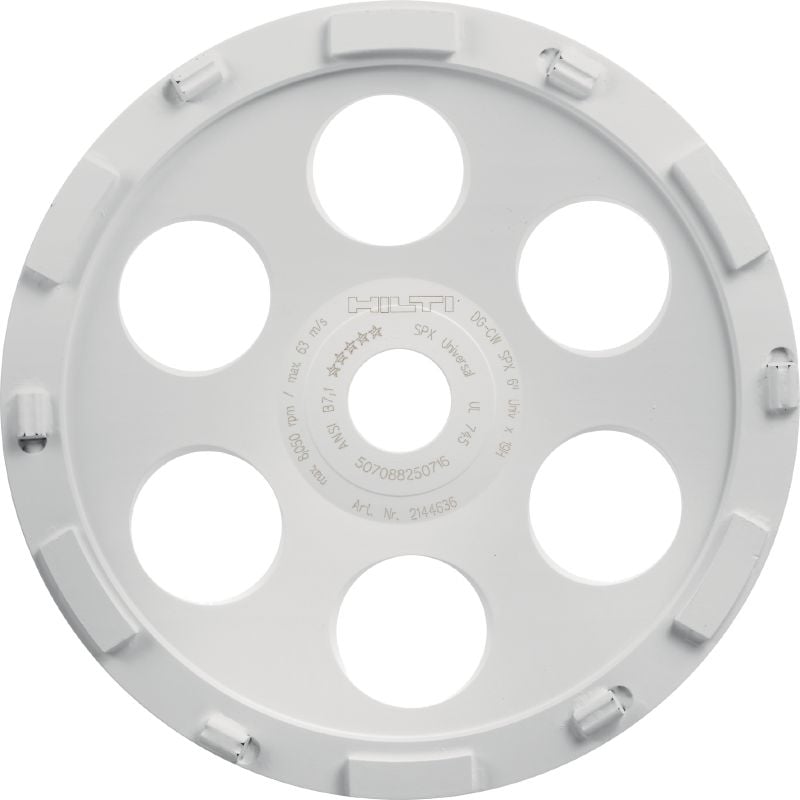 Disc diamantat SPX de șlefuit, pentru materiale epoxidice (pentru DG/DGH 150) Disc diamantat de șlefuit, cu performanțe excelente, pentru polizorul diamantat DG/DGH 150 – pentru îndepărtarea straturilor groase, cum ar fi cele din rășină epoxidică