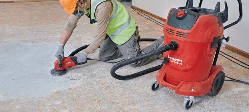 Extractor de praf din clasa L VC 60L-X Aspirator foarte puternic care se atașează la unelte electrice pentru operațiuni de curățare pe șantier (în condiții umede și uscate), rezervor de 60 l Aplicații 1