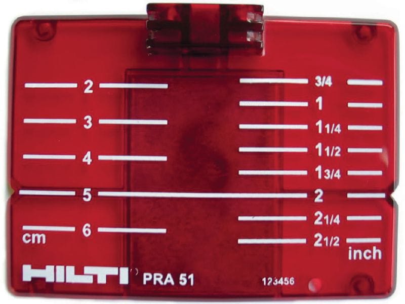 Placă țintă PRA 51 (CM/IN) 