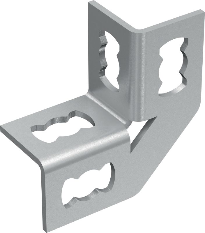 Conector colțar MQW-4-90 Colțar galvanizat, la 90 de grade, pentru conectarea mai multor profile MQ pentru montanți