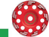 Disc diamantat SPX de șlefuit, abraziv (pentru DG/DGH 150) Disc diamantat de șlefuit, cu performanțe excelente, pentru polizorul diamantat DG/DGH 150 – pentru șlefuirea betonului ecologic și al celui abraziv