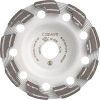 Disc diamantat SPX de șlefuit, abraziv (pentru DG/DGH 150) Disc diamantat de șlefuit, cu performanțe excelente, pentru polizorul diamantat DG/DGH 150 – pentru șlefuirea betonului ecologic și al celui abraziv