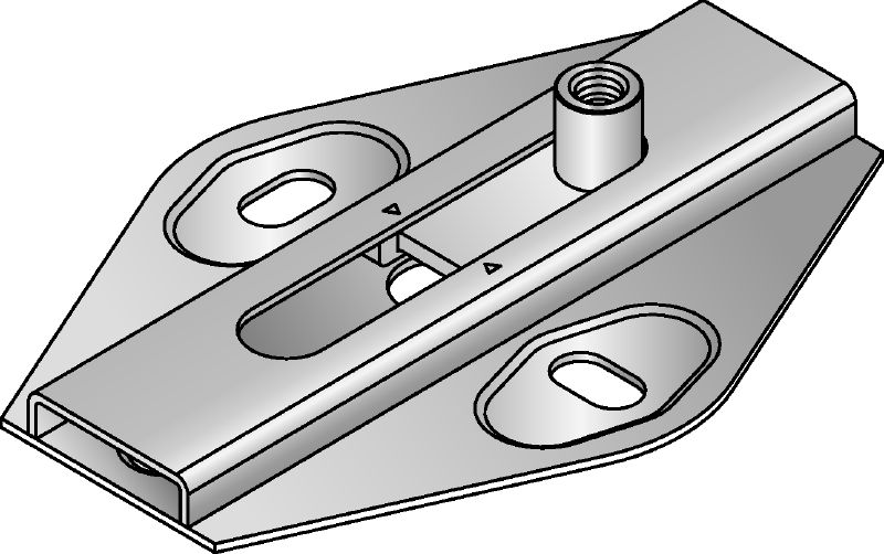 Conector glisieră MSG 1,0 Glisieră premium galvanizată, pentru aplicații cu sarcini mici de încălzire și refrigerare