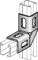 Conector colțar MQW-4-90 Colțar galvanizat, la 90 de grade, pentru conectarea mai multor profile MQ pentru montanți