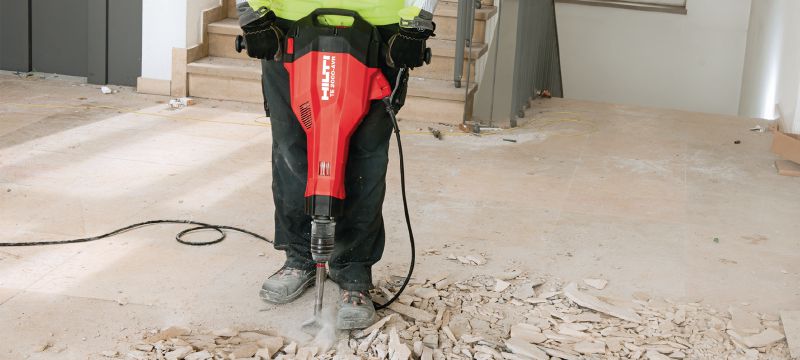 Ciocan pneumatic electric TE 2000-AVR Ciocan demolator TE-S puternic și extrem de ușor, pentru beton și lucrări de demolare Aplicații 1