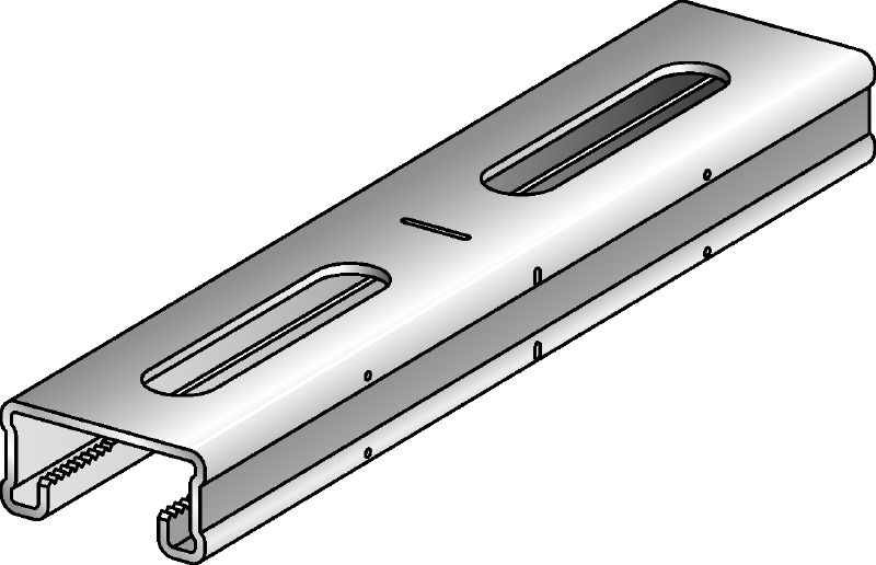 Profil MQ-21-RA2 Conector MQ pentru montant, din oțel inoxidabil (A2), cu înălțimea de 21 de mm, pentru aplicații cu sarcini mici