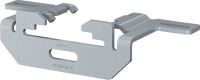 Conector în punct fix FPS-FZL Consolă acoperită cu rășină de exterior (OC) pentru fixarea tălpilor colier MP-PS pe grinzile modulare MT Hilti, ca punct de fixare în medii ușor corozive