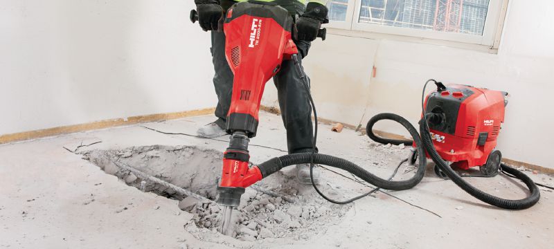 Ciocan pneumatic electric TE 2000-AVR Ciocan demolator TE-S puternic și extrem de ușor, pentru beton și lucrări de demolare Aplicații 1