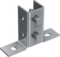 SIV-B-T MONT pre-asamblat placă de bază pentru sarcini mici Conector de bază cu piuliță și bolț Fast-Lock pre-asamblate pentru ancorarea structurilor de profile pentru montanți cu sarcini mici pe beton sau oțel