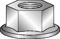 Piuliță hexagonală galvanizată cu flanșă Piuliță hexagonală galvanizată cu flanșă care corespunde cu DIN 6923 8