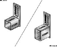 Conector MIC-UH Conector zincat la cald (HDG) standard, pentru fixarea grinzilor MI perpendicular una pe alta