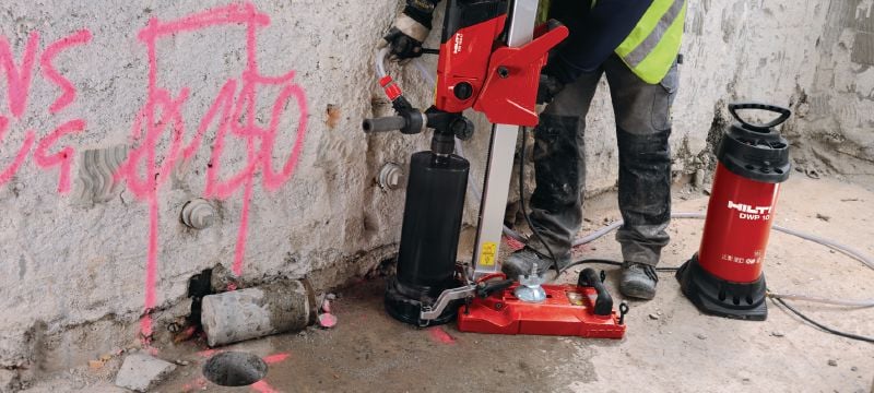 Coroană SP-L Coroană de calitate superioară pentru carotare în toate tipurile de beton – pentru scule de <2,5 kW Aplicații 1