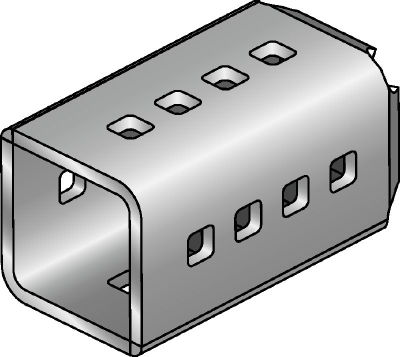 Conector MIC-SC Conector zincat la cald (HDG), utilizat în combinație cu plăcile de bază MI care permit libera poziționare a grinzii