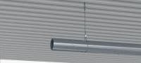 Cârlig pentru tablă cutată MW-DH Cârlig pentru fixarea sistemelor de suspendare cu cabluri din sârmă MW de tablă cutată Aplicații 1