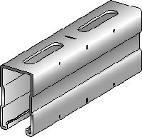 Profil MQ-72-F Conector MQ pentru montant, zincat la cald (HDG), cu înălțimea de 72 mm, pentru aplicații cu sarcini medii/mari