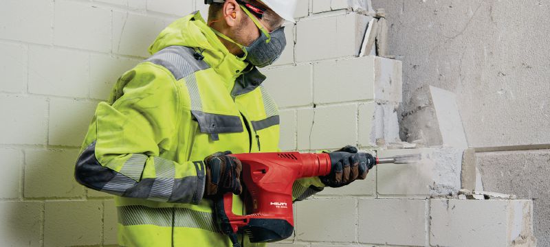 Demolator ușor TE 500 SDS-Max Ciocan demolator SDS Max (TE-Y) rezistent pentru lucrări ușoare de dăltuire în beton și zidărie Aplicații 1