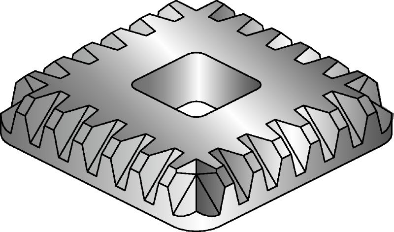 Placă dințată MIA-TP Placă dințată zincată la cald (HDG) utilizată în combinație cu bolțul MIA-OH pentru fixarea conectorilor MI și MIQ
