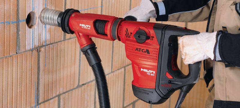 Sistem de îndepărtare a prafului TE DRS-BK Sistem de aspirare a prafului pentru carote de rotopercuție cu rotopercutoarele Hilti SDS Max (TE-Y) Aplicații 1