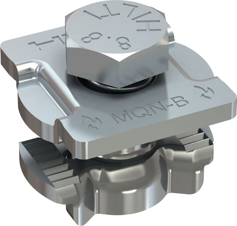 Conector canal MQN-B Conector galvanizat pentru profile, de calitate superioară – testat pentru rezistența la incendiu conform ETA