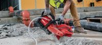Fierăstrău pe acumulator DSH 600-22 Fierăstrău cu motor electric, pentru sarcini mari, pe acumulator, pentru beton, metal și zidărie (platforma de acumulatori Nuron) Aplicații 3
