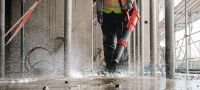 Suflantă NBL 6-22 pe acumulator Suflantă puternică pentru curățarea resturilor de pe șantier și pregătirea suprafețelor de lucru (platforma de acumulatori Nuron) Aplicații 2