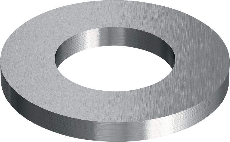 Șaibă plată din oțel inoxidabil (ISO 7089) Șaibă plată din oțel inoxidabil (A4), similară cu ISO 7089, utilizată în diverse aplicații