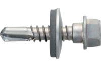 Șuruburi autoforante pentru metal S-MD 53Z Șurub autoforant (oțel carbon placat cu zinc) cu șaibă de 16 mm pentru fixări metal pe metal de grosime medie (până la 6 mm)