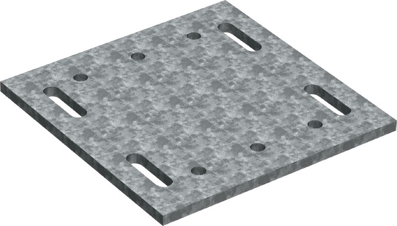 Placă tip sandwich MT-P-GXL S1 OC Placă tip sandwich pentru sarcini mari pentru fixarea structurilor pe bază de grinzi din oțel, pentru utilizare în aplicații de exterior cu nivel redus de poluare