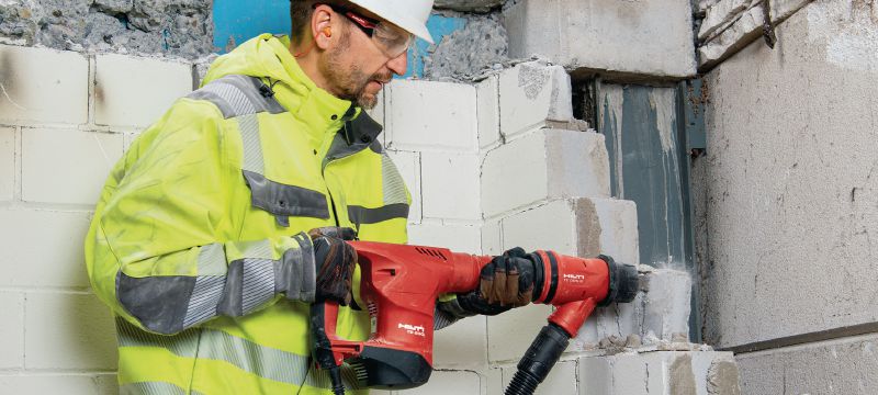 Demolator ușor TE 500 SDS-Max Ciocan demolator SDS Max (TE-Y) rezistent pentru lucrări ușoare de dăltuire în beton și zidărie Aplicații 1