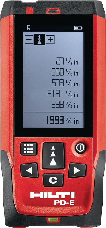 Telemetru cu laser PD-E Telemetru cu laser, pentru exterior, cu vizor integrat, pentru măsurători de până la 200 m