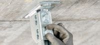 Conector canal MQN-B Conector galvanizat pentru profile, de calitate superioară – testat pentru rezistența la incendiu conform ETA Aplicații 2