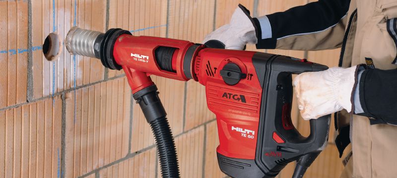 Sistem de îndepărtare a prafului TE DRS-BK Sistem de aspirare a prafului pentru carote de rotopercuție cu rotopercutoarele Hilti SDS Max (TE-Y) Aplicații 1